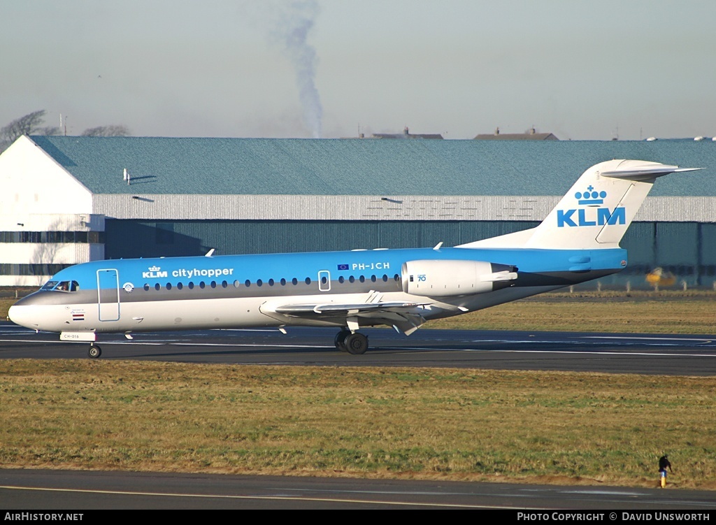 Aircraft Photo of PH-JCH | Fokker 70 (F28-0070) | KLM Cityhopper | AirHistory.net #92690