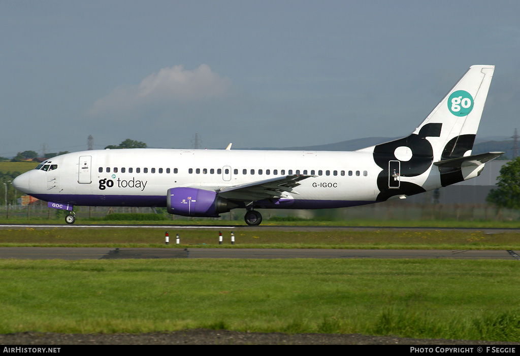 Aircraft Photo of G-IGOC | Boeing 737-3Y0 | Go Fly | AirHistory.net #92701