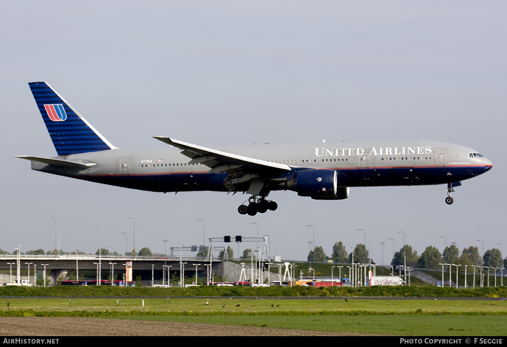 Aircraft Photo of N779UA | Boeing 777-222 | United Airlines | AirHistory.net #92721