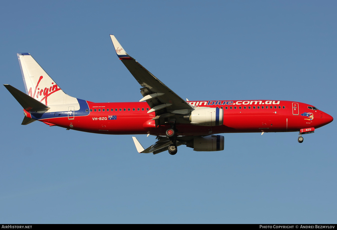 Aircraft Photo of VH-BZG | Boeing 737-8FE | Virgin Blue Airlines | AirHistory.net #92767