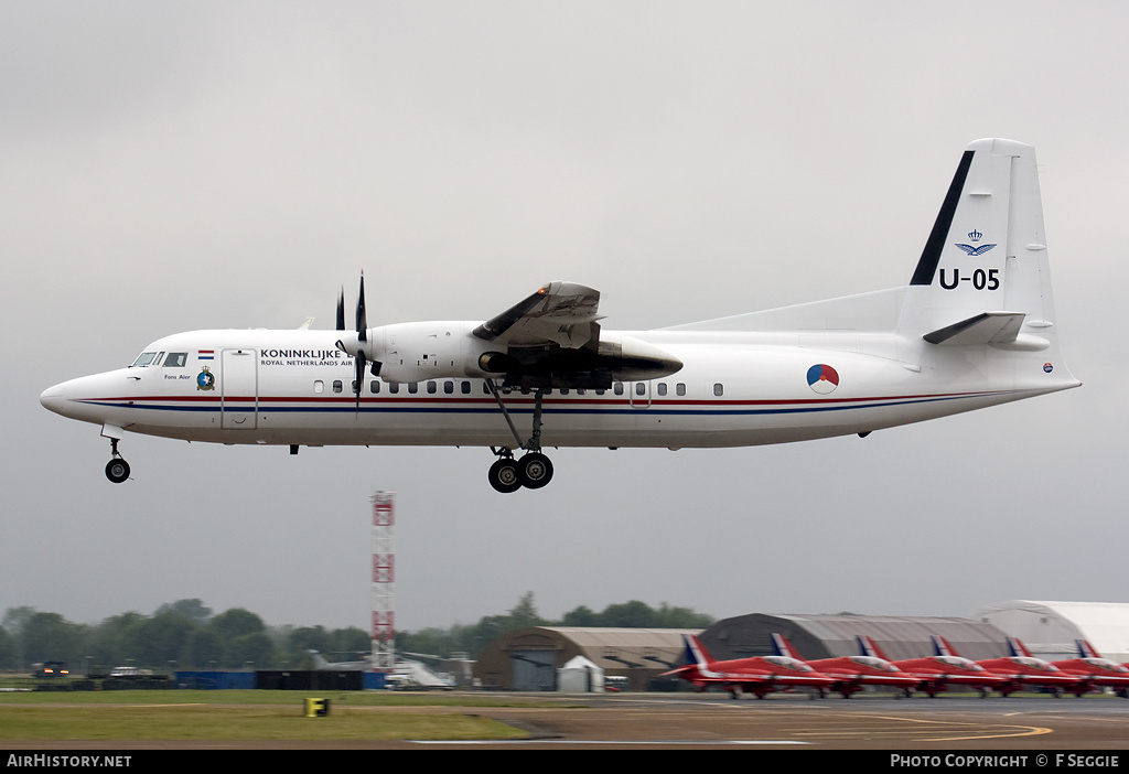 Aircraft Photo of U-05 | Fokker 50 | Netherlands - Air Force | AirHistory.net #92770