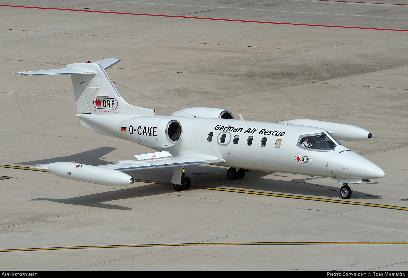 Aircraft Photo of D-CAVE | Gates Learjet 35A | DRF Luftrettung - German Air Rescue | AirHistory.net #92789