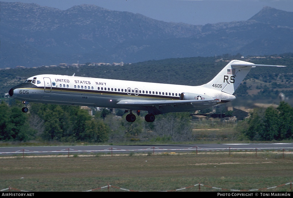 Aircraft Photo of 164605 | McDonnell Douglas C-9B Skytrain II (DC-9-32CF) | USA - Navy | AirHistory.net #92791
