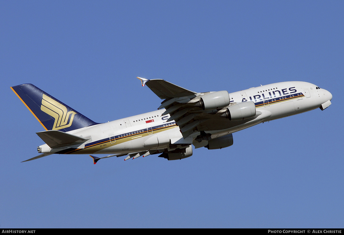 Aircraft Photo of 9V-SKA | Airbus A380-841 | Singapore Airlines | AirHistory.net #92793