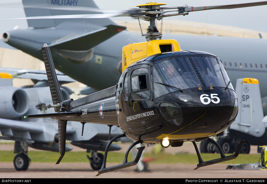 Aircraft Photo of ZJ265 | Eurocopter AS-350BB Squirrel HT1 | UK - Air Force | AirHistory.net #92798