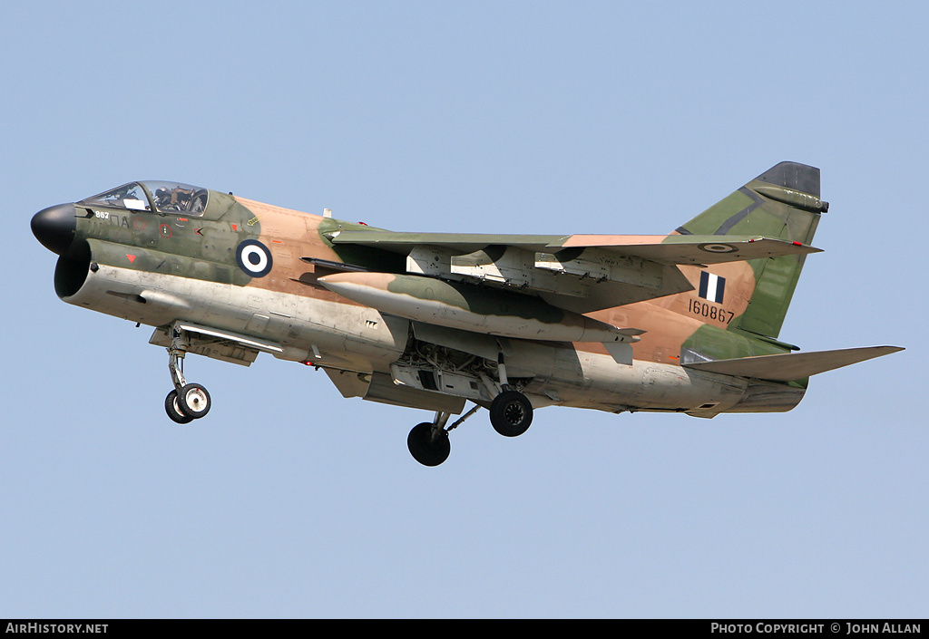 Aircraft Photo of 160867 | Vought A-7E Corsair II | Greece - Air Force | AirHistory.net #92826