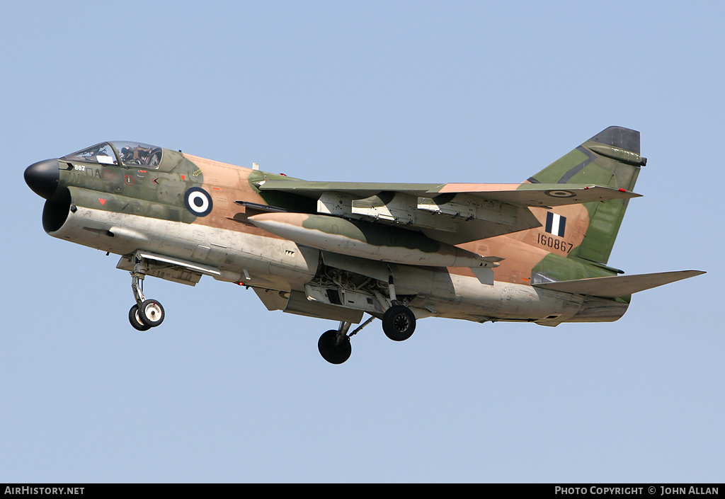 Aircraft Photo of 160867 | Vought A-7E Corsair II | Greece - Air Force | AirHistory.net #92826
