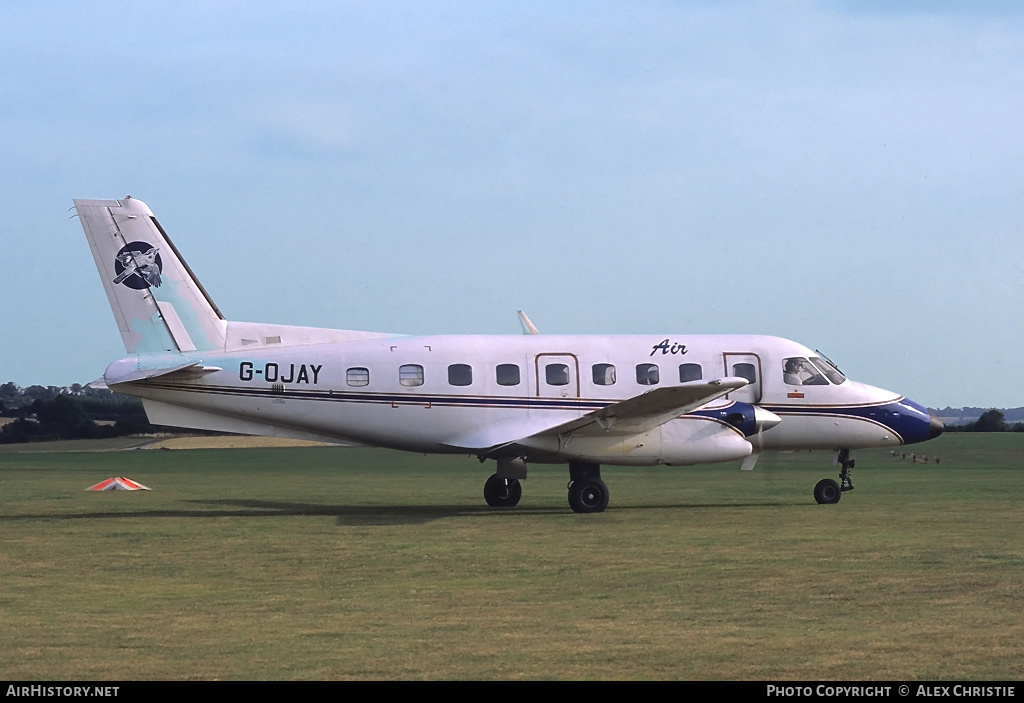 Aircraft Photo of G-OJAY | Embraer EMB-110P1 Bandeirante | J and J Air Charters | AirHistory.net #92831