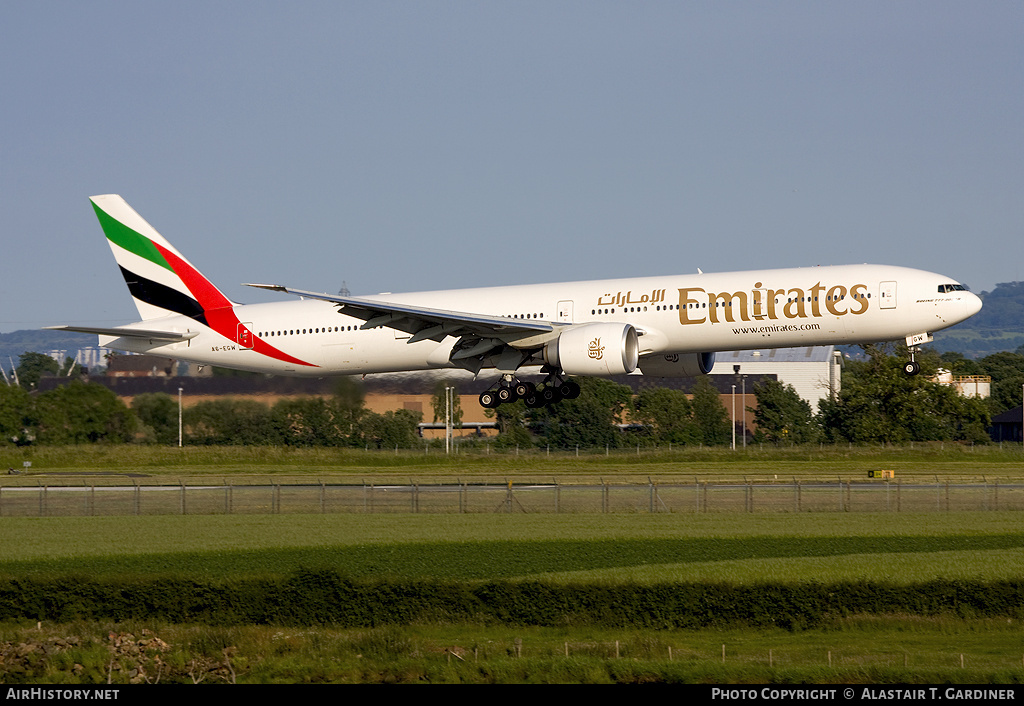 Aircraft Photo of A6-EGW | Boeing 777-31H/ER | Emirates | AirHistory.net #92835