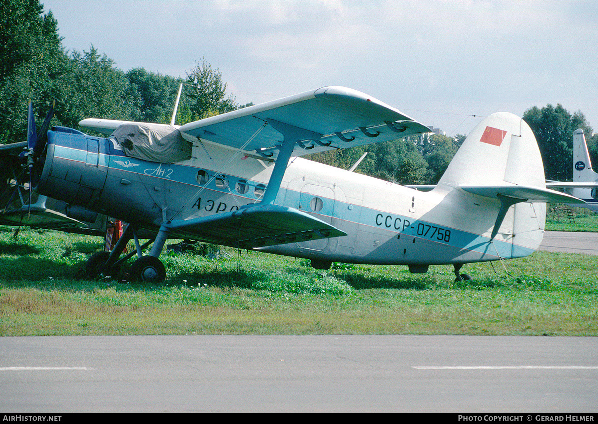 Aircraft Photo of CCCP-07758 | Antonov An-2 | Aeroflot | AirHistory.net #92874