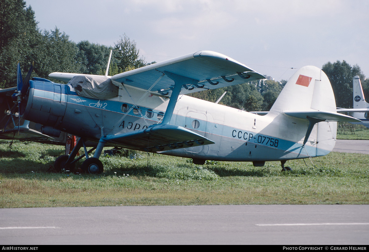 Aircraft Photo of CCCP-07758 | Antonov An-2 | Aeroflot | AirHistory.net #92874