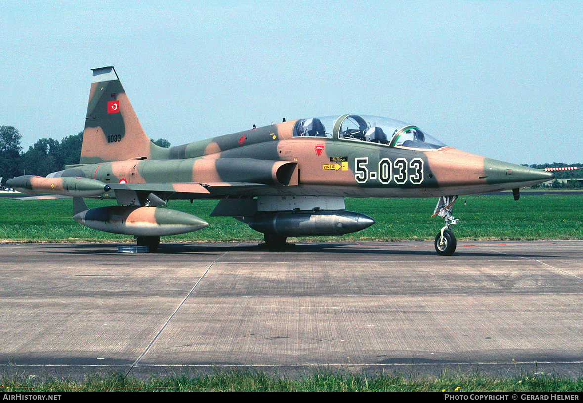 Aircraft Photo of 11033 | Northrop F-5B Freedom Fighter | Turkey - Air Force | AirHistory.net #92918