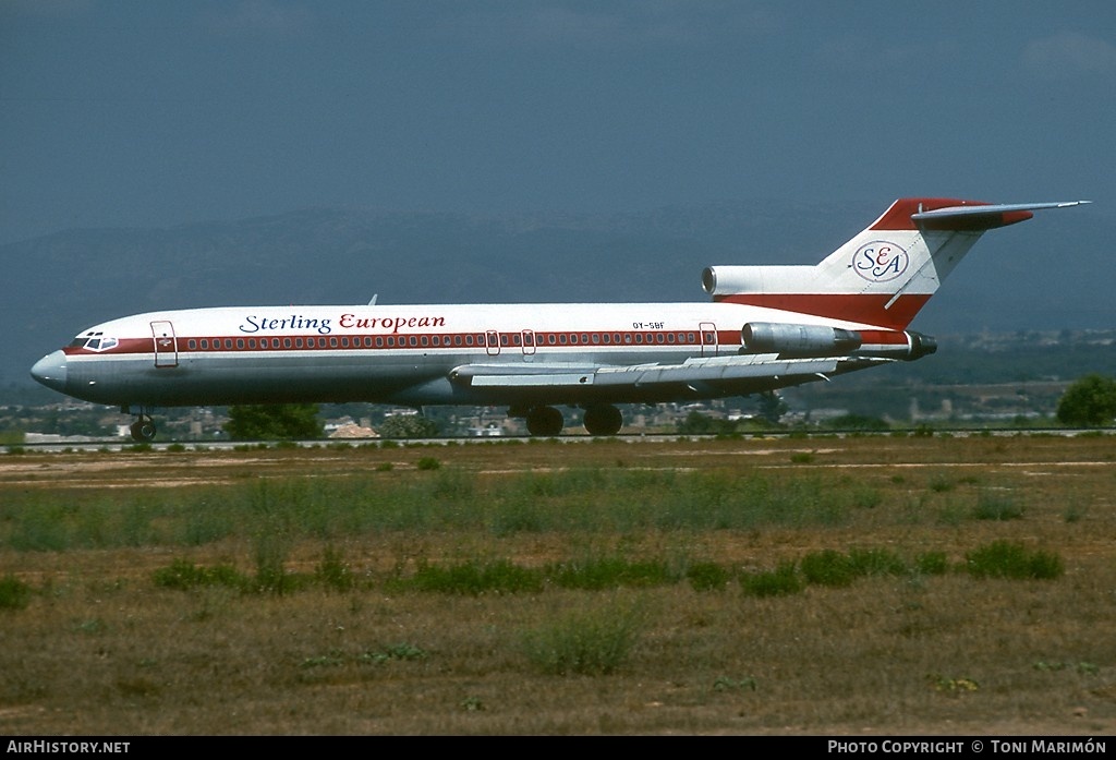 Aircraft Photo of OY-SBF | Boeing 727-2J4/Adv | Sterling European Airlines | AirHistory.net #92966