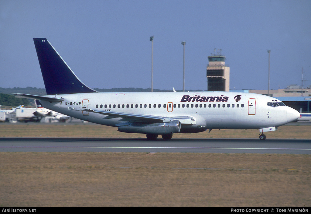 Aircraft Photo of G-BHWF | Boeing 737-204/Adv | Britannia Airways | AirHistory.net #92967