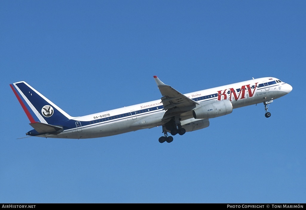 Aircraft Photo of RA-64016 | Tupolev Tu-204-100 | KMV - Kavkazskie Mineralnye Vody | AirHistory.net #92984