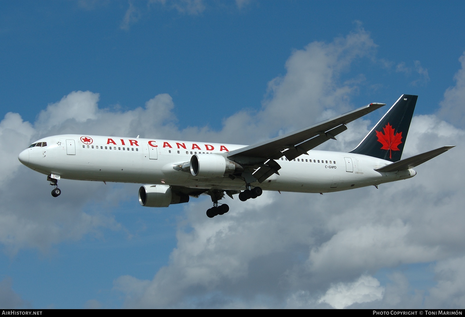 Aircraft Photo of C-GHPD | Boeing 767-3Y0/ER | Air Canada | AirHistory.net #92987