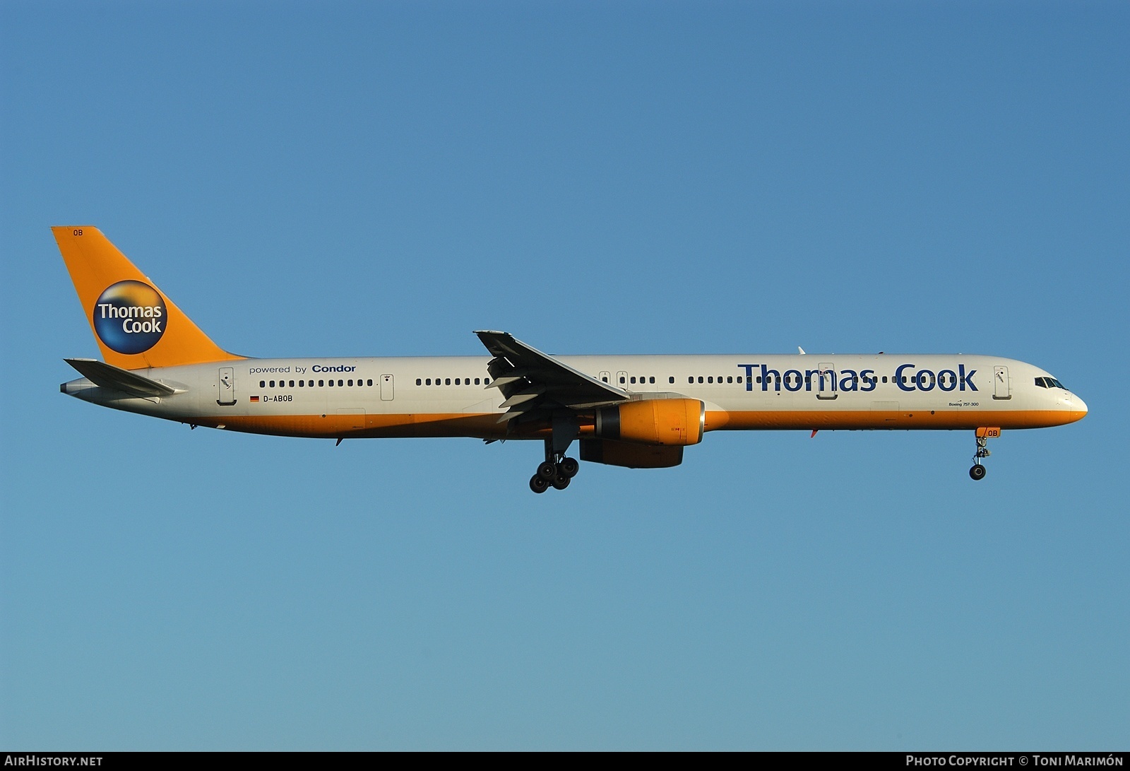 Aircraft Photo of D-ABOB | Boeing 757-330 | Thomas Cook Airlines | AirHistory.net #93046