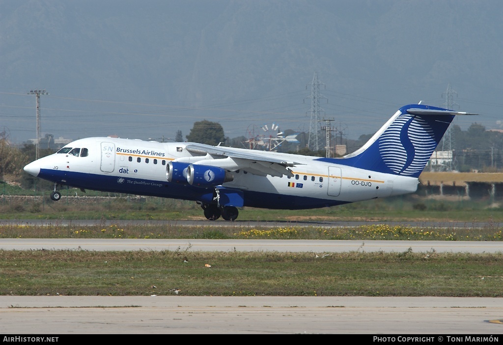 Aircraft Photo of OO-DJQ | British Aerospace Avro 146-RJ85 | SN Brussels Airlines | AirHistory.net #93050