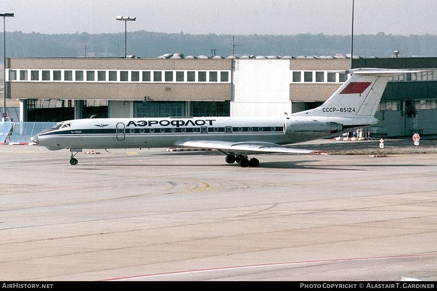 Aircraft Photo of CCCP-65124 | Tupolev Tu-134A | Aeroflot | AirHistory.net #93059