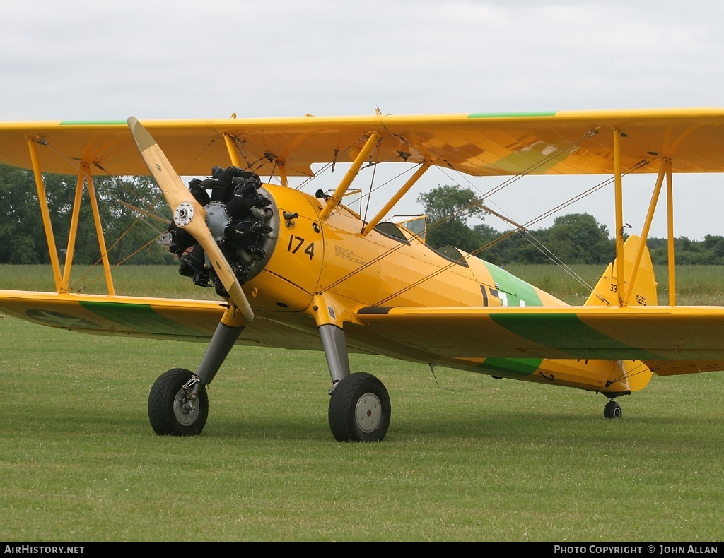 Aircraft Photo of G-OBEE / 3397 | Stearman N2S-3 Kaydet (B75N1) | USA - Navy | AirHistory.net #93068