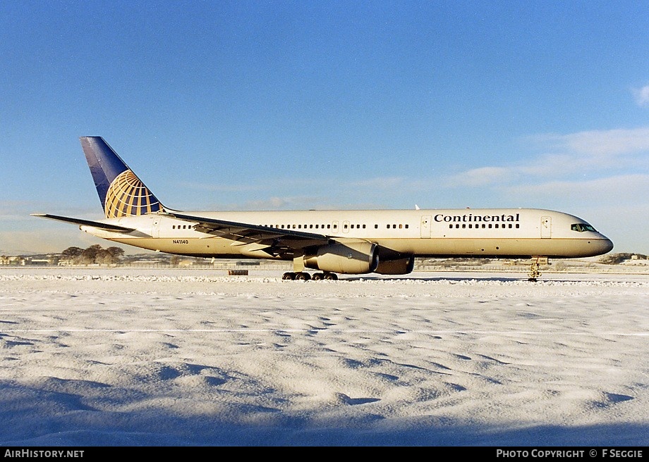 Aircraft Photo of N41140 | Boeing 757-224 | Continental Airlines | AirHistory.net #93083