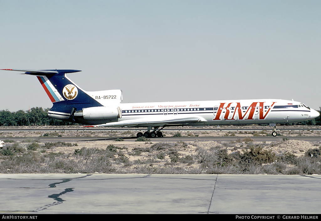 Aircraft Photo of RA-85722 | Tupolev Tu-154M | KMV - Kavkazskie Mineralnye Vody | AirHistory.net #93097