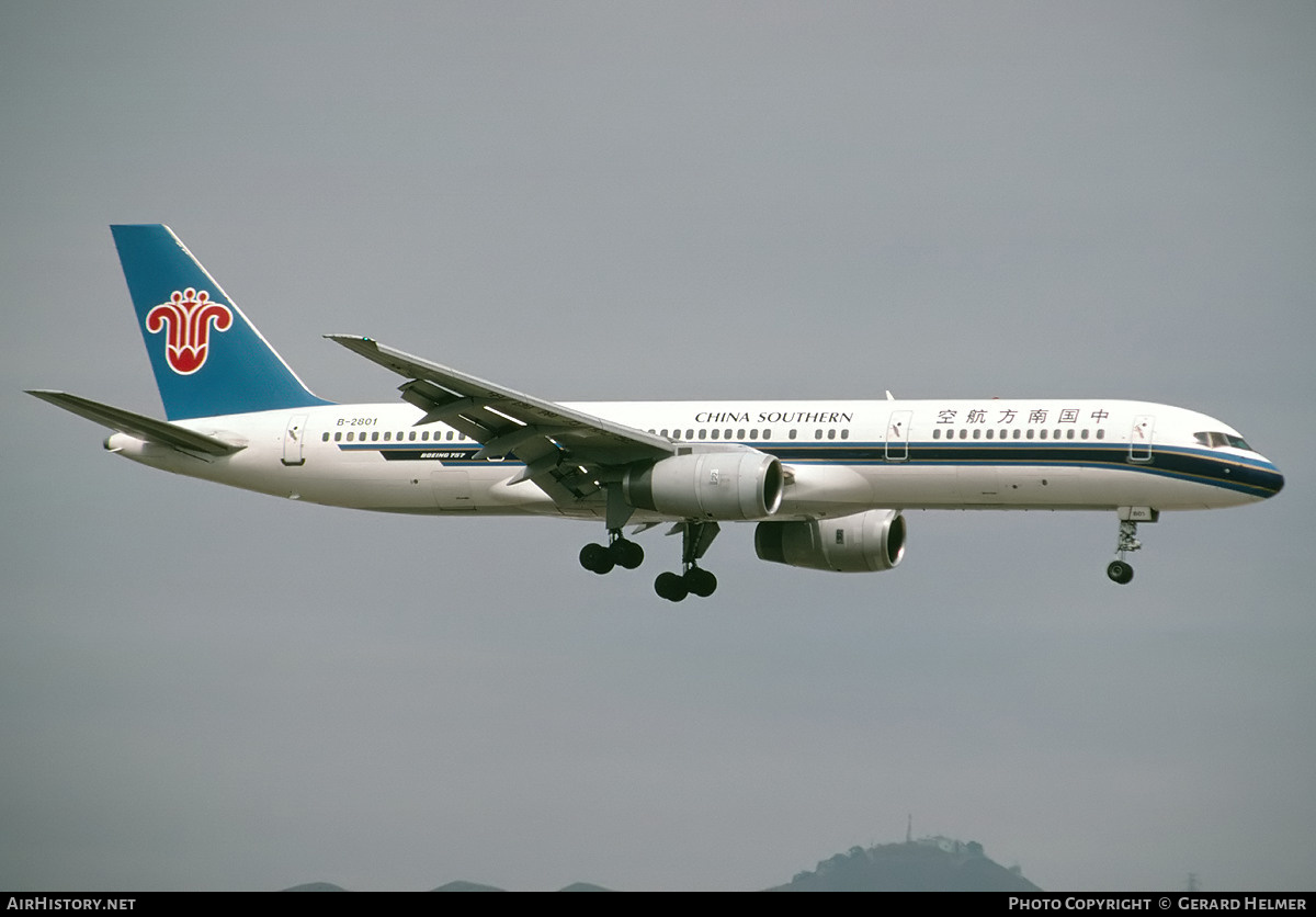 Aircraft Photo of B-2801 | Boeing 757-21B | China Southern Airlines | AirHistory.net #93116