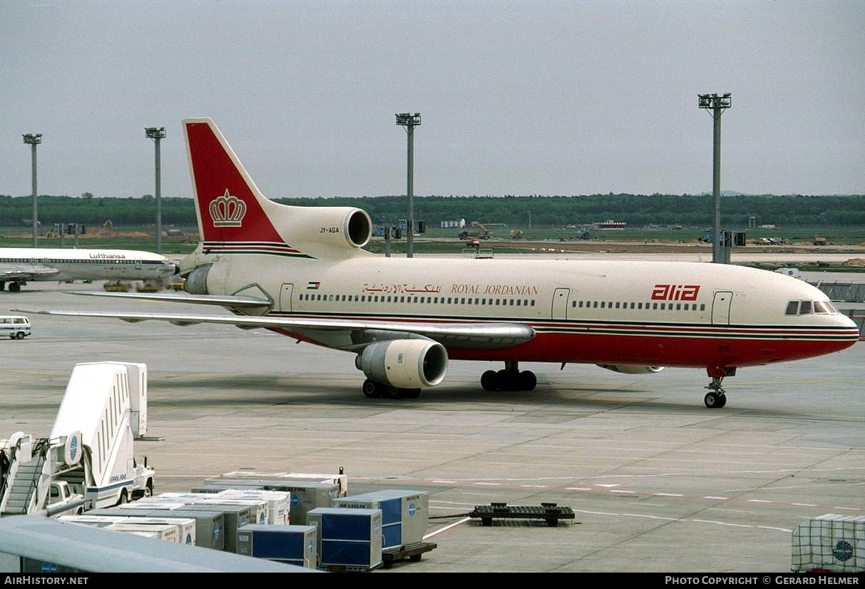 Aircraft Photo of JY-AGA | Lockheed L-1011-385-3 TriStar 500 | Alia - The Royal Jordanian Airline | AirHistory.net #93137