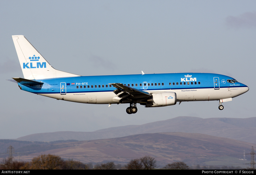 Aircraft Photo of PH-BTE | Boeing 737-306 | KLM - Royal Dutch Airlines | AirHistory.net #93146