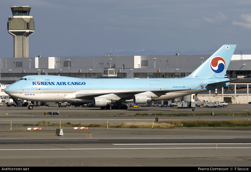 Aircraft Photo of HL7467 | Boeing 747-4B5F/SCD | Korean Air Cargo | AirHistory.net #93147