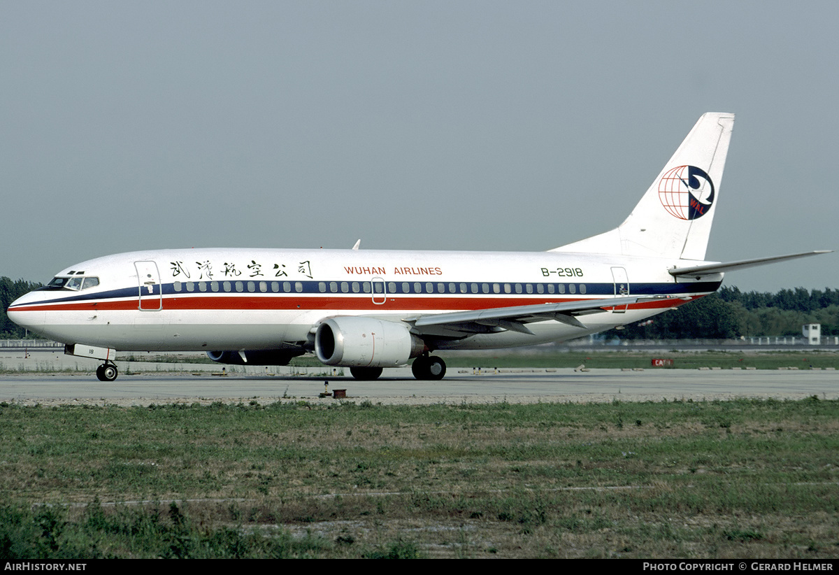 Aircraft Photo of B-2918 | Boeing 737-3Q8 | Wuhan Airlines | AirHistory.net #93149