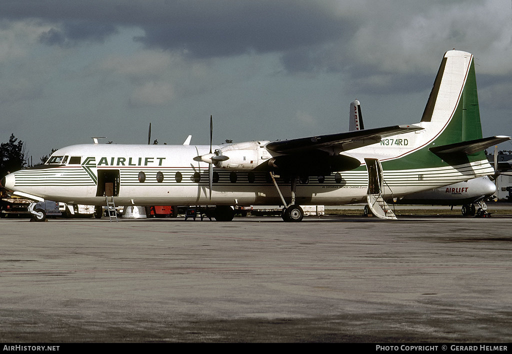 Aircraft Photo of N374RD | Fairchild Hiller FH-227C | Airlift International | AirHistory.net #93168