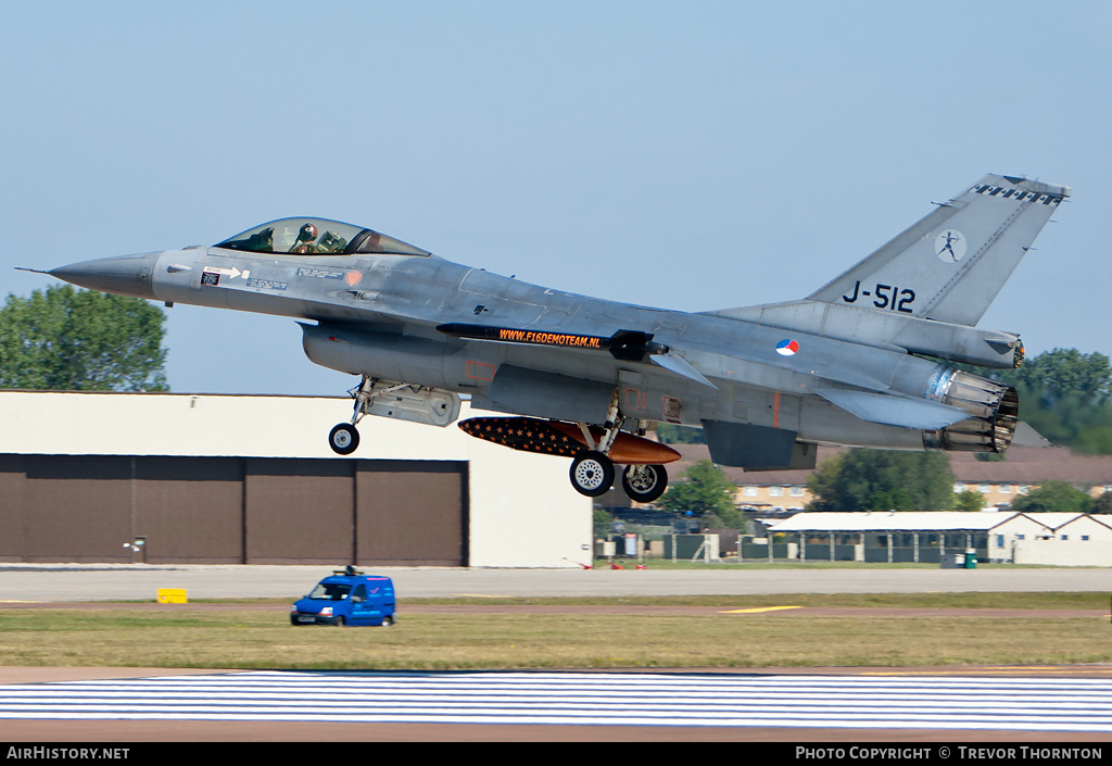 Aircraft Photo of J-512 | General Dynamics F-16AM Fighting Falcon | Netherlands - Air Force | AirHistory.net #93250