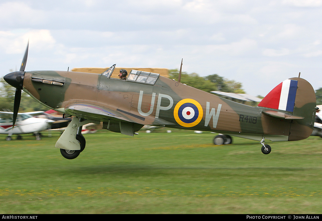 Aircraft Photo of G-HUPW / R4118 | Hawker Hurricane Mk1 | UK - Air Force | AirHistory.net #93264