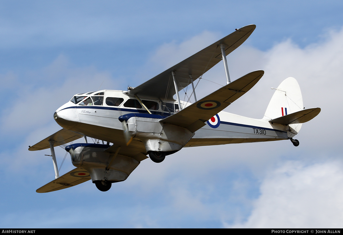 Aircraft Photo of G-AIDL / TX310 | De Havilland D.H. 89A Dragon Rapide | UK - Air Force | AirHistory.net #93298