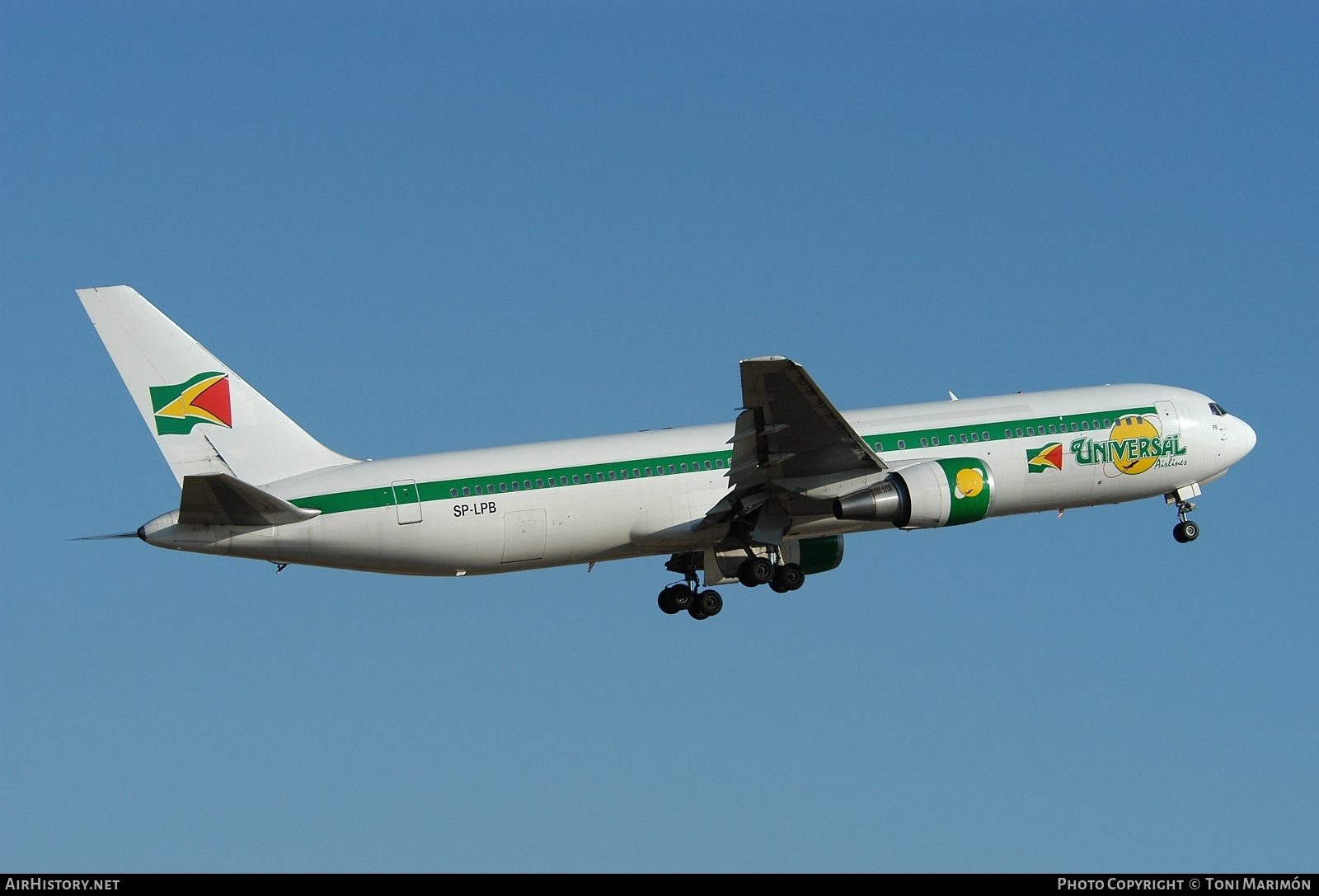 Aircraft Photo of SP-LPB | Boeing 767-35D/ER | Universal Airlines | AirHistory.net #93309