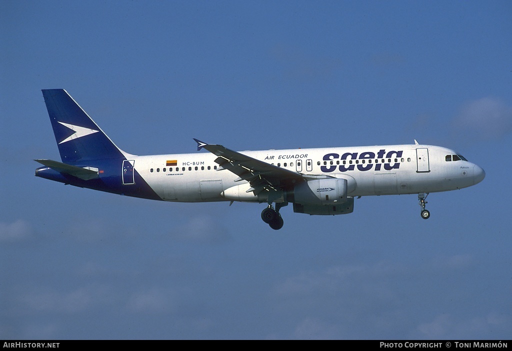 Aircraft Photo of HC-BUM | Airbus A320-232 | SAETA | AirHistory.net #93318