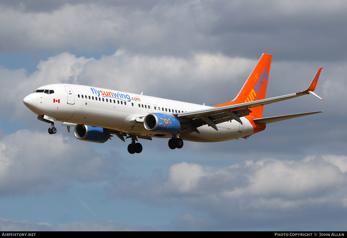Aircraft Photo of C-FWGH | Boeing 737-86J | Sunwing Airlines | AirHistory.net #93339