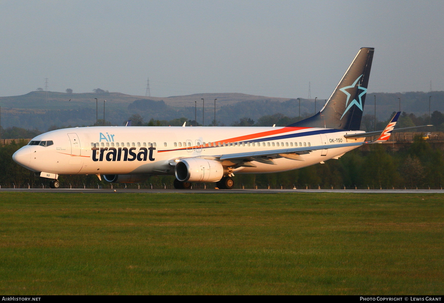 Aircraft Photo of OK-TSO | Boeing 737-8GQ | Air Transat | AirHistory.net #93362