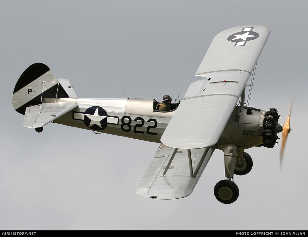 Aircraft Photo of N38940 / 822 | Boeing PT-17 Kaydet (A75N1) | USA - Air Force | AirHistory.net #93368