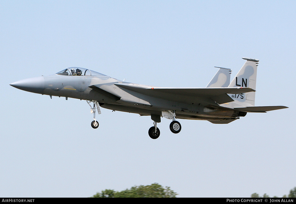 Aircraft Photo of 86-0175 / AF86-175 | McDonnell Douglas F-15C Eagle | USA - Air Force | AirHistory.net #93422