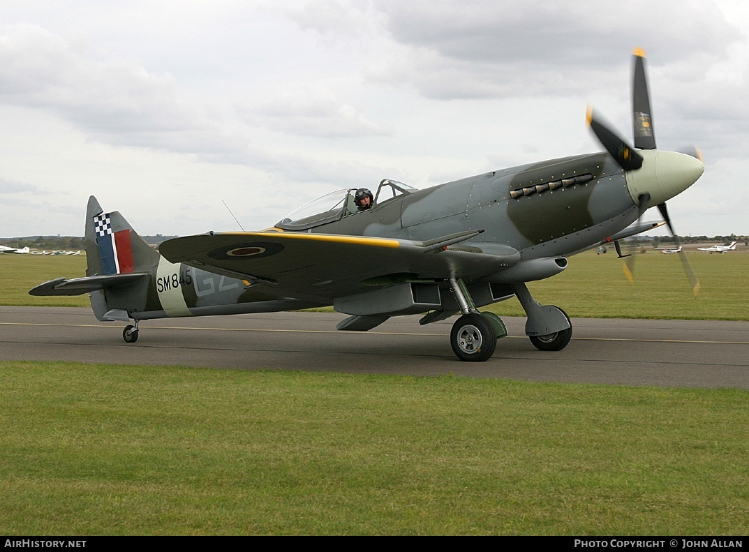 Aircraft Photo of G-BUOS / SM845 | Supermarine 394 Spitfire FR18E | UK - Air Force | AirHistory.net #93423