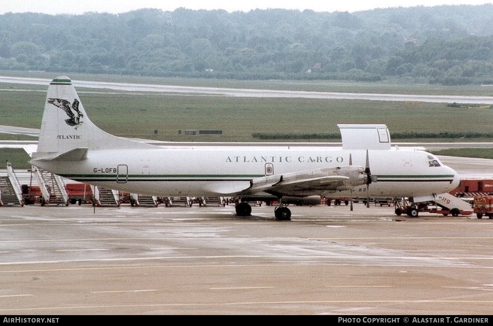 Aircraft Photo of G-LOFB | Lockheed L-188C(F) Electra | Atlantic Airlines Cargo | AirHistory.net #93459