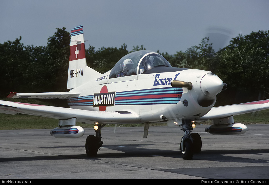 Aircraft Photo of HB-HMA | Pilatus PC-7 | Patrouille Martini-Europe1 | AirHistory.net #93466