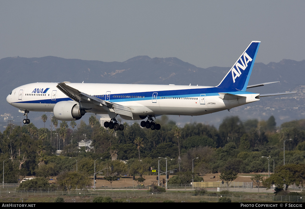 Aircraft Photo of JA734A | Boeing 777-381/ER | All Nippon Airways - ANA | AirHistory.net #93515