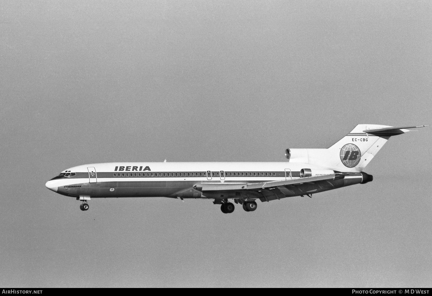 Aircraft Photo of EC-CBG | Boeing 727-256/Adv | Iberia | AirHistory.net #93538