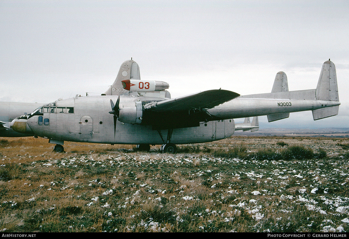 Aircraft Photo of N3003 | Fairchild C-119F Flying Boxcar | AirHistory.net #93546