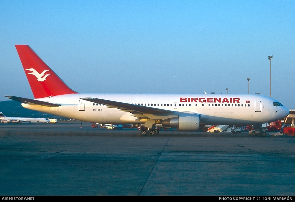 Aircraft Photo of TC-ASK | Boeing 767-269/ER | Birgenair | AirHistory.net #93572