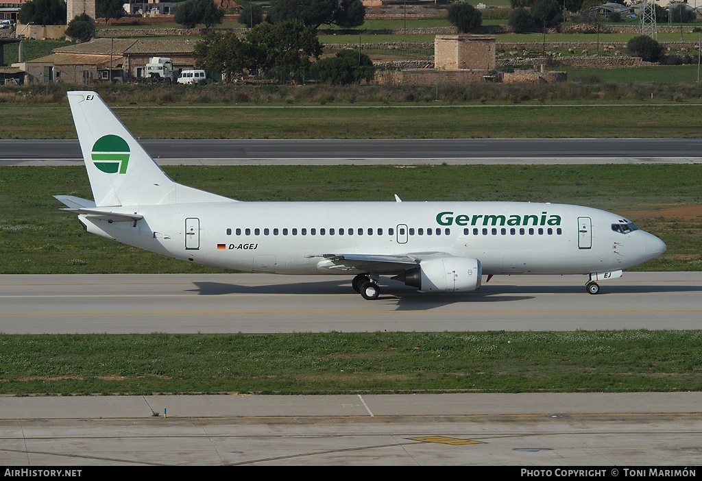 Aircraft Photo of D-AGEJ | Boeing 737-3L9 | Germania | AirHistory.net #93580