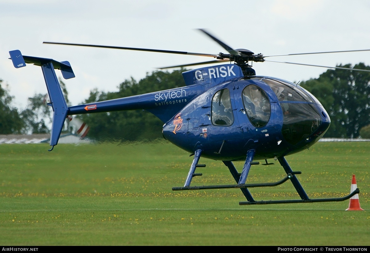 Aircraft Photo of G-RISK | McDonnell Douglas MD-500E (369E) | Skytech Helicopters | AirHistory.net #93588